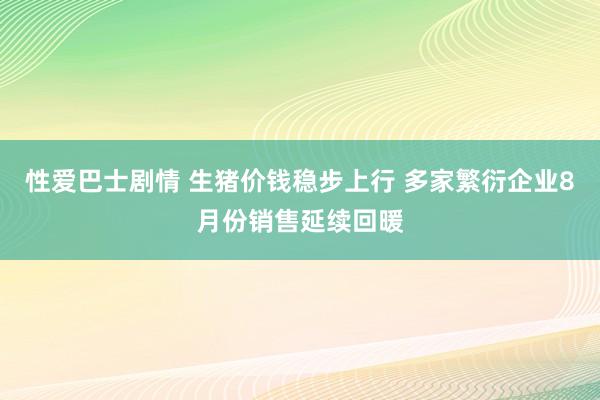 性爱巴士剧情 生猪价钱稳步上行 多家繁衍企业8月份销售延续回暖