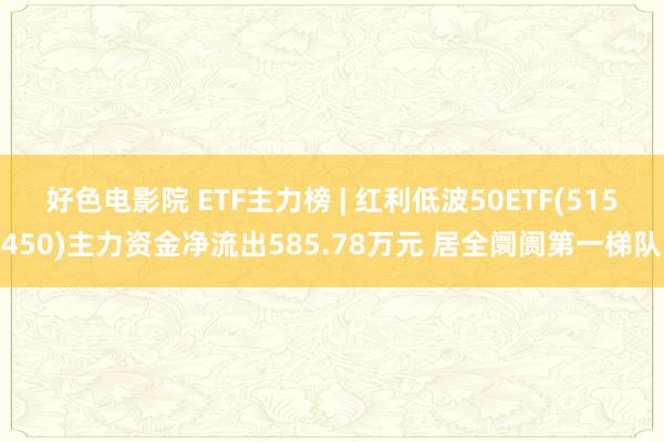 好色电影院 ETF主力榜 | 红利低波50ETF(515450)主力资金净流出585.78万元 居全阛阓第一梯队