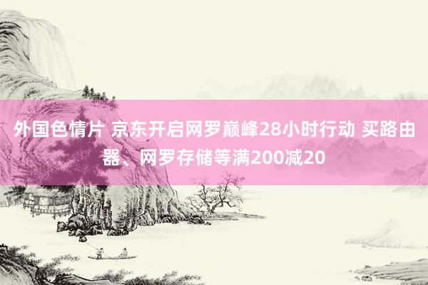 外国色情片 京东开启网罗巅峰28小时行动 买路由器、网罗存储等满200减20
