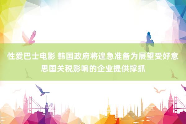 性爱巴士电影 韩国政府将遑急准备为展望受好意思国关税影响的企业提供撑抓