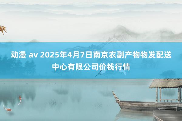 动漫 av 2025年4月7日南京农副产物物发配送中心有限公司价钱行情