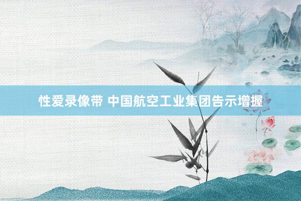 性爱录像带 中国航空工业集团告示增握