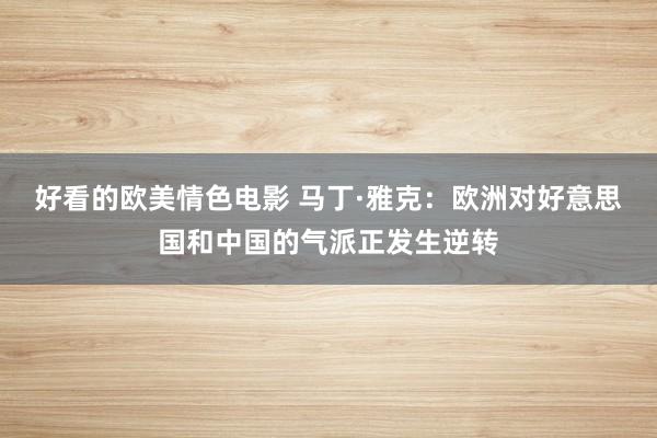 好看的欧美情色电影 马丁·雅克：欧洲对好意思国和中国的气派正发生逆转
