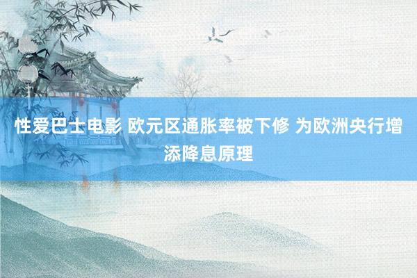 性爱巴士电影 欧元区通胀率被下修 为欧洲央行增添降息原理